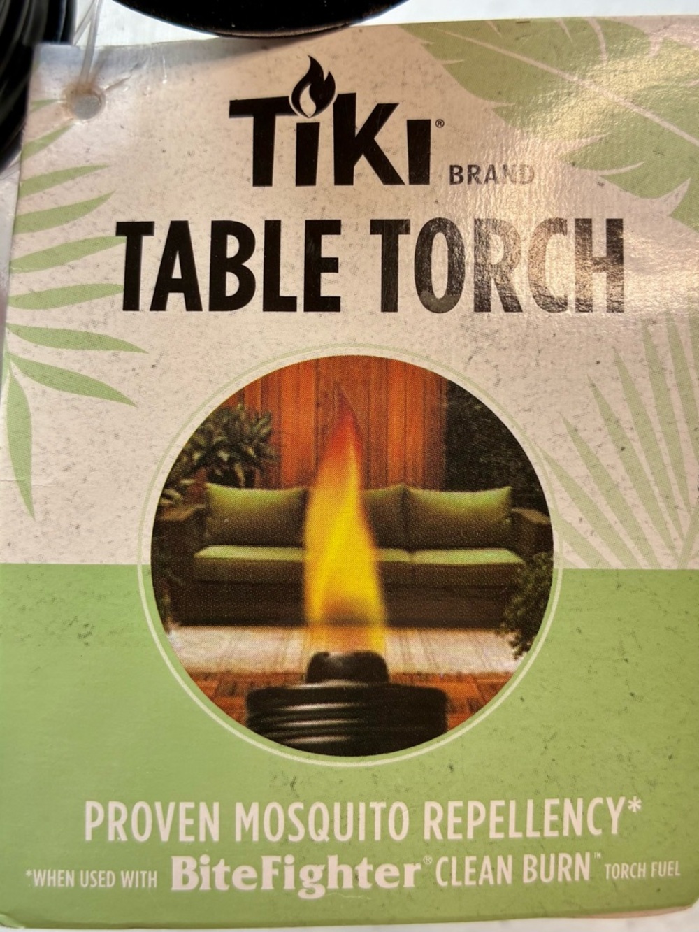 NWT Tiki Table Torch with Black Lid - Picture 10 of 10